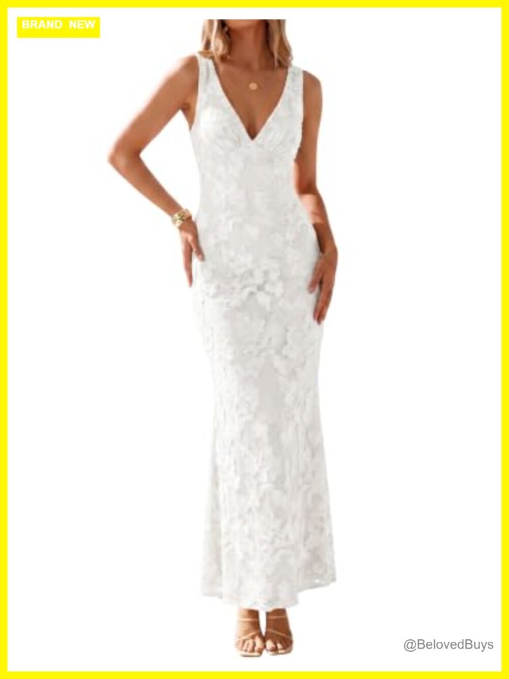 Bodycon V Neck Sleeveless Floral Mesh Maxi Dress Cocktail Party Formal
